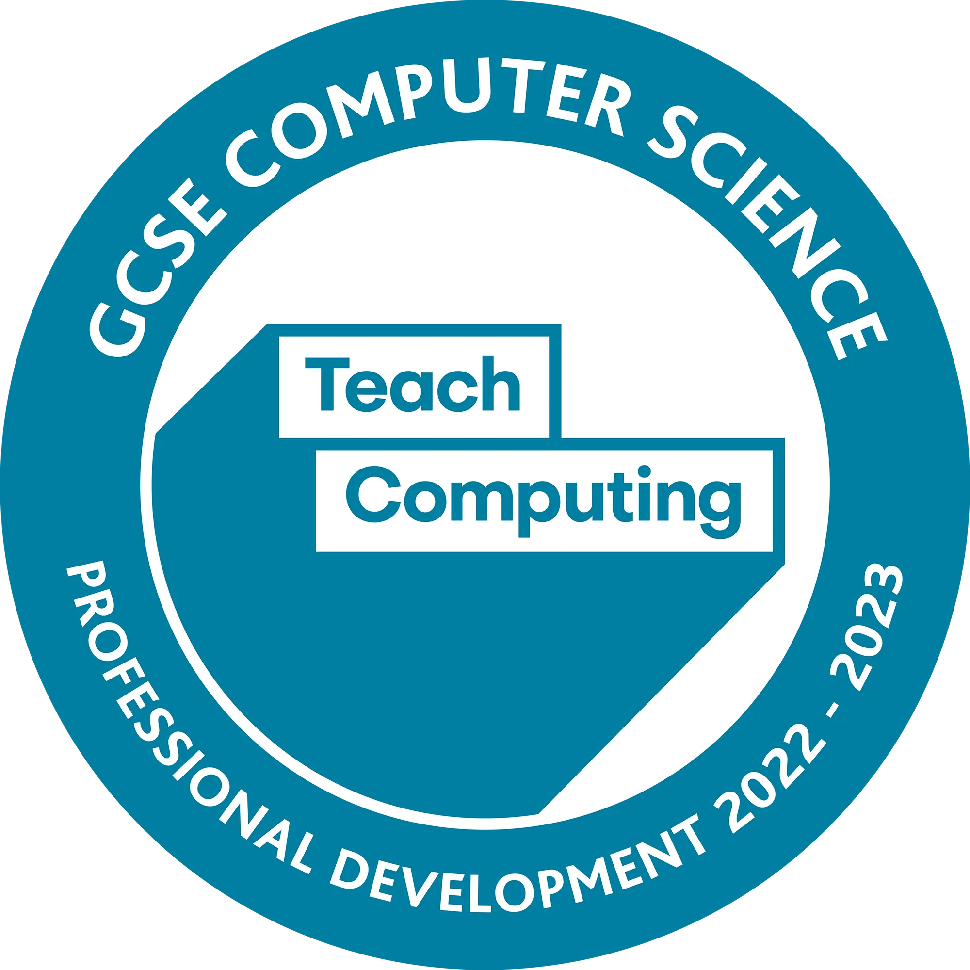 Accreditation badge for: " GCSE Computer Science - Professional Development 2022-2023"